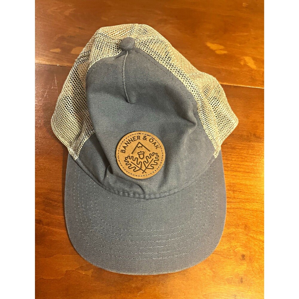 Banner & Oak Men's Blue/Beige Baseball Cap Hat Mesh Back Adjustable One Size